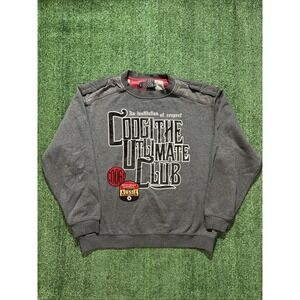 Y2K Coogi The Ultimate Club Grey Pullover Sweatshirt Men's XXL
